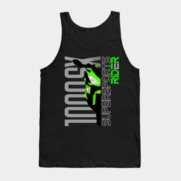 Supersports Rider Ninja 1000SX 2017 Tank Top by TwoLinerDesign